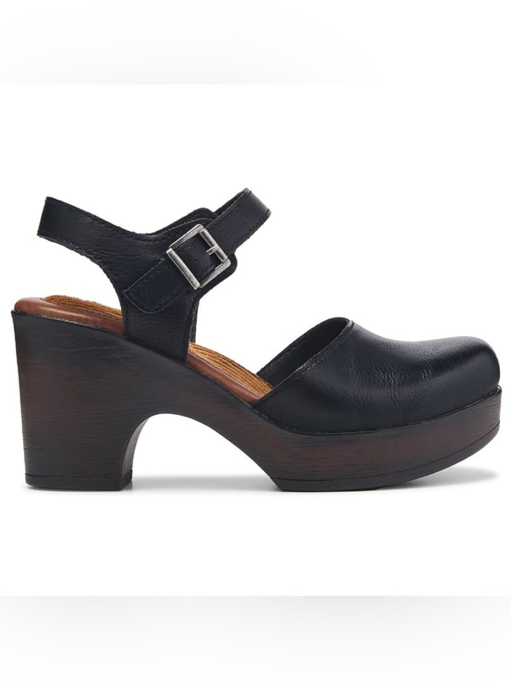 BOC NWOB Black Mary Jane Natasha Platform Clog Shoes Size 8 - Picture 2 of 5